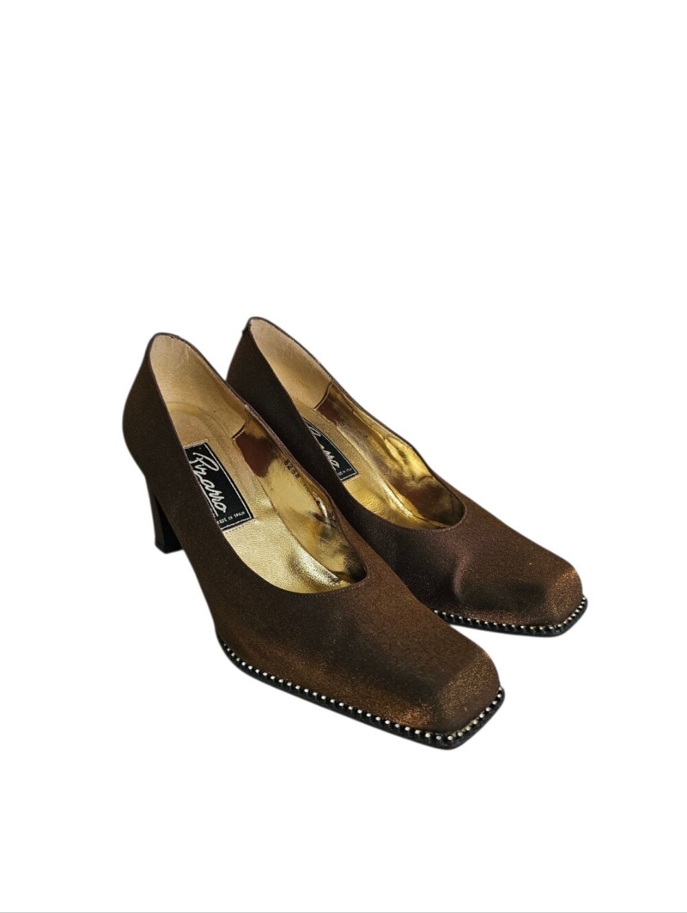 Vintage Square Toe Pumps By Pizarro Mr. Lucky Size 8.5 B